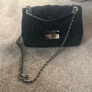 Michael kors denim quilted purse